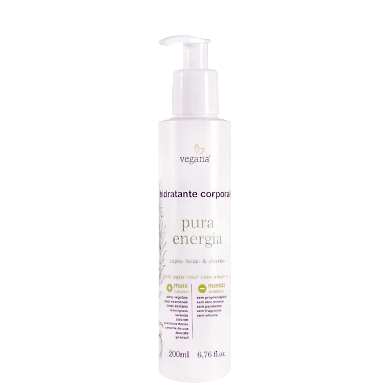 Hidratante Corporal WNF Vegana Pura Energia 200ml