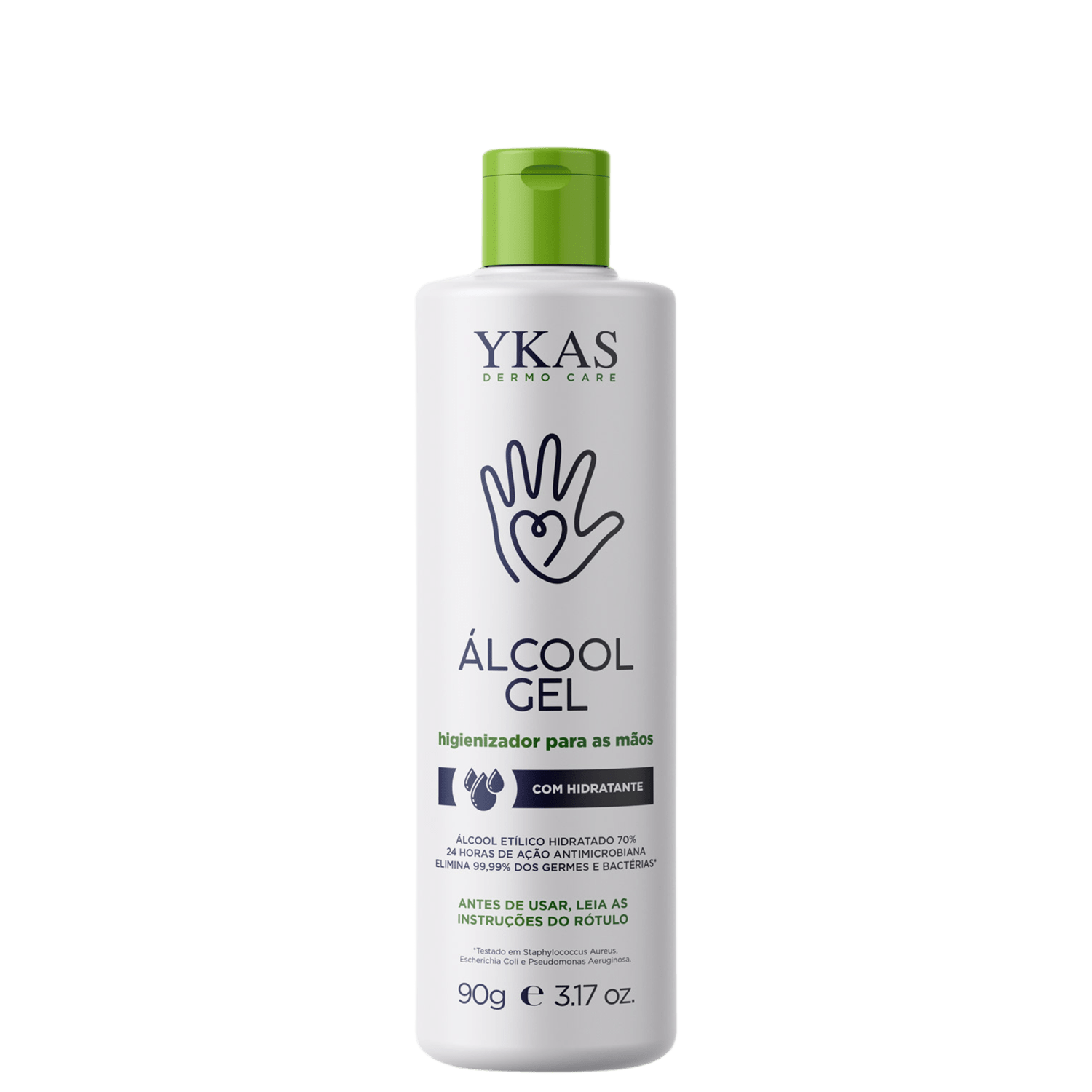Gel Antisséptico Ykas Hidratante Álcool Gel 70% 90g