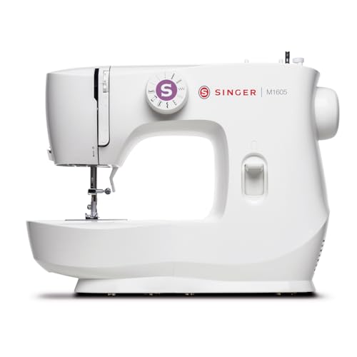 Máquina de Costura Portátil SINGER M1605 127V, Acessórios Inclusos | 6 Pontos Integrados, Luz LED, Estrutura de Metal | Ponto Reto, Zigue-zague, Casa de Botão | Perfeita para Iniciantes