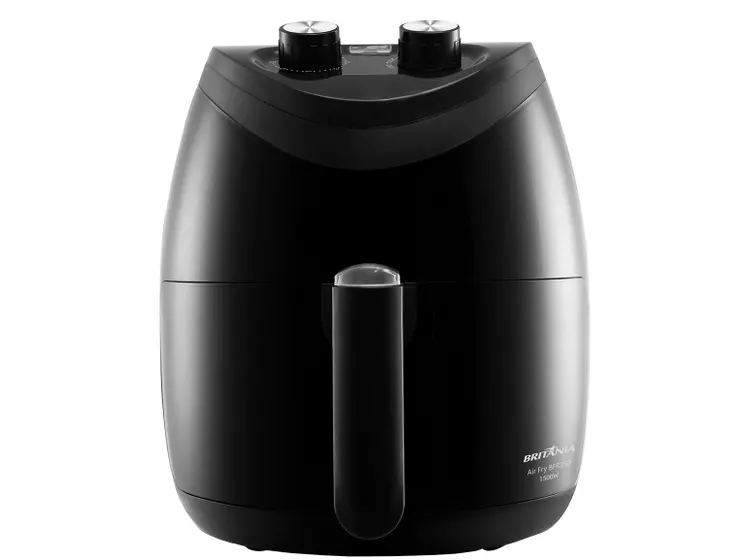 Fritadeira Elétrica Air Fryer Britânia Preta 3,5L com Timer BFR25P