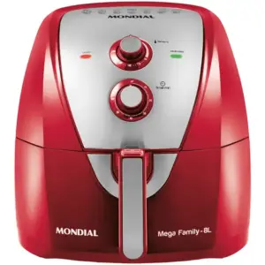 Fritadeira Elétrica Air Fryer Mondial Vermelha com Timer AFN-80-RI Fritadeira Elétrica Air Fryer Mondial Vermelha com Timer AFN-80-RI