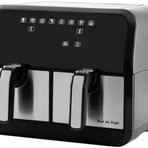 Fritadeira Elétrica Air Fryer Mondial Dual Duplo Cesto Preta 8L com Timer AFD-01-BI Fritadeira Elétrica Air Fryer Mondial Dual Duplo Cesto Preta 8L com Timer AFD-01-BI