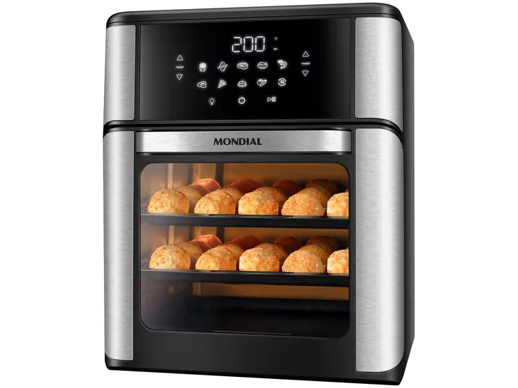 Fritadeira Elétrica Air Fryer Oven Mondial Preta 12L AFON-12L-BI