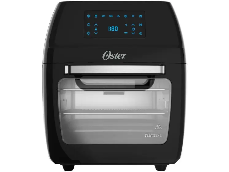Fritadeira Elétrica Air Fryer Oven Oster Preta 12L