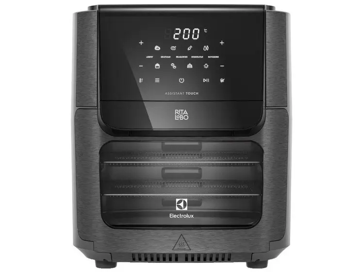 Fritadeira Elétrica Air Fryer Oven Electrolux Grafite 12L EAF90