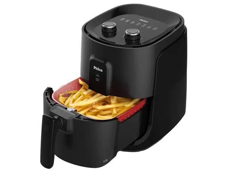 Fritadeira Elétrica Air Fryer Philco Preto 5,5L PAF55B