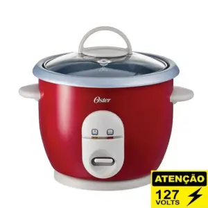 Panela de Arroz Elétrica Oster Facile Vermelha 127V Panela de Arroz Elétrica Oster Facile Vermelha 127V