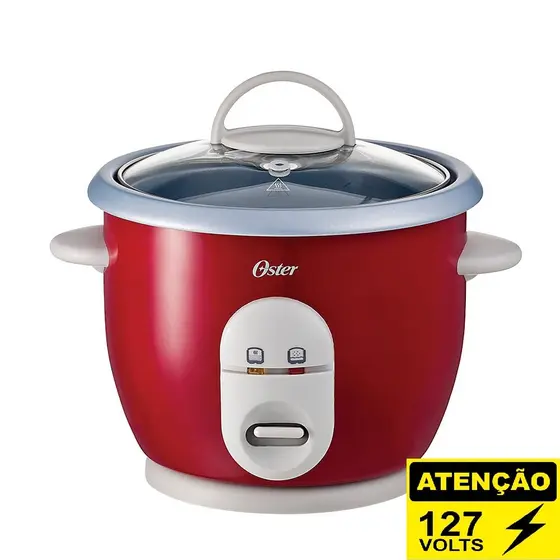 Panela de Arroz Elétrica Oster Facile Vermelha 127V