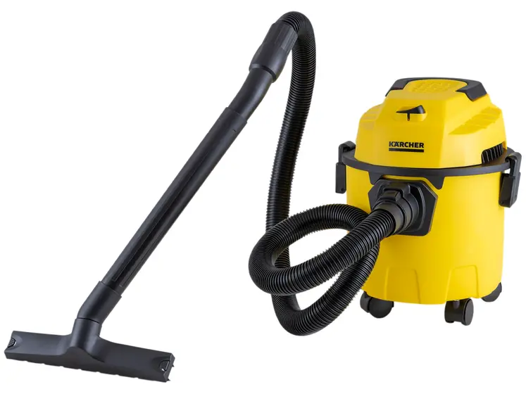 Aspirador de Pó e Água 3 em 1 Kärcher 1500W Amarelo WDL 1