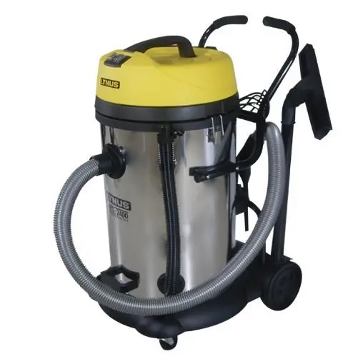 Aspirador de Pó e Água Lynus 2400W 75L Tanque Inox