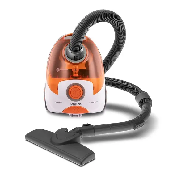 Aspirador de Pó Philco Filtro HEPA Branco e Laranja 220V PAS1690