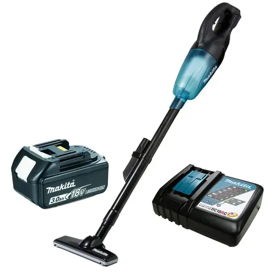 Aspirador de Pó Portátil a Bateria Makita LXT 18V Li-Ion 650ml