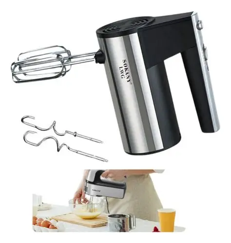 Batedeira Planetária Sokany Elétrica de Mão Potente 110V