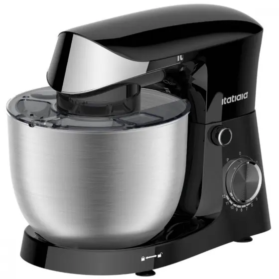 Batedeira Planetária Itatiaia Midi 4.5L 12 Velocidades Tigela Inox Preto 110V