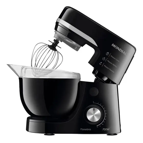 Batedeira Planetária Mondial 700W Preta 127V BP-03B
