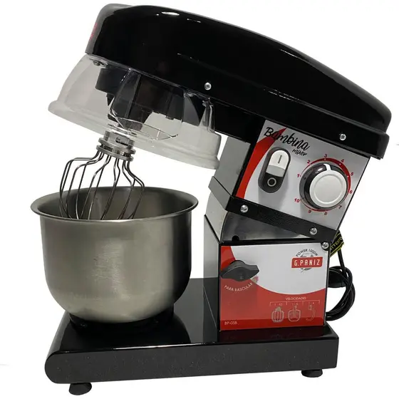 Batedeira Planetária G-Paniz Bambina 5L Preta BP-05B