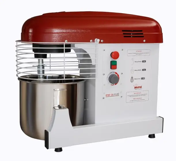 Batedeira Planetária Maná 20L 1200W 10 Velocidades Bivolt