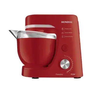 Batedeira Planetária Mondial 700W 12 Velocidades Vermelha 127V BP-03-R Batedeira Planetária Mondial 700W 12 Velocidades Vermelha 127V BP-03-R