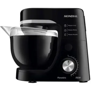 Batedeira Planetária Mondial 4.5L 700W Preta 220V BP-03-B Batedeira Planetária Mondial 4.5L 700W Preta 220V BP-03-B