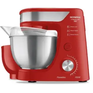 Batedeira Planetária Mondial Premium 2 Tigelas Vermelha 220V BP-01P-R