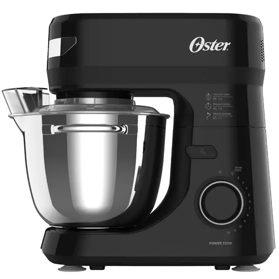 Batedeira Planetária Oster 4L 850W 12 Velocidades Bowl Inox OBAT641