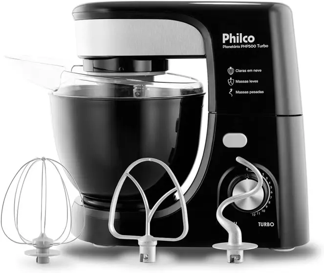 Batedeira Planetária Philco Turbo PHP500