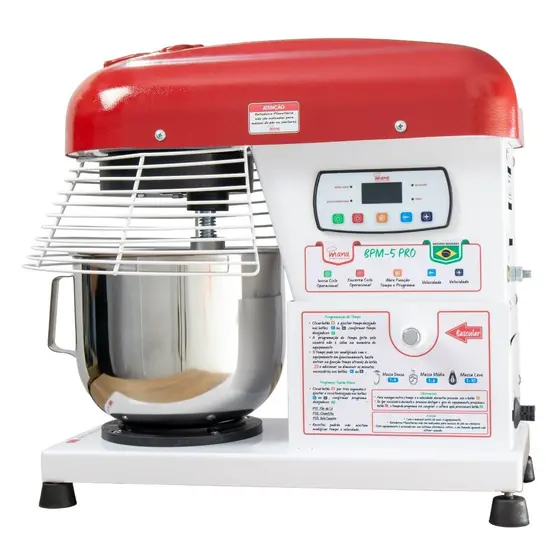 Batedeira Planetária Profissional Maná 5L Branca Bivolt