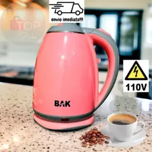 Chaleira Elétrica Inox Premium Bak 1.8L Rosa (Pink) 110V