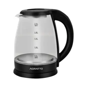 Chaleira Elétrica de Vidro Agratto Aroma 2.2L 1000W ACEV01L