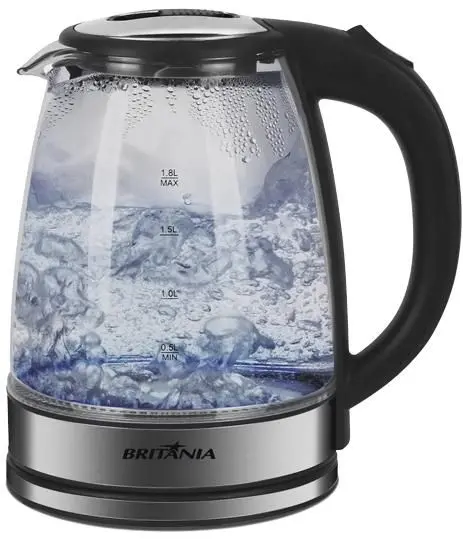 Chaleira Elétrica de Vidro Britânia 2L 1500W 127V