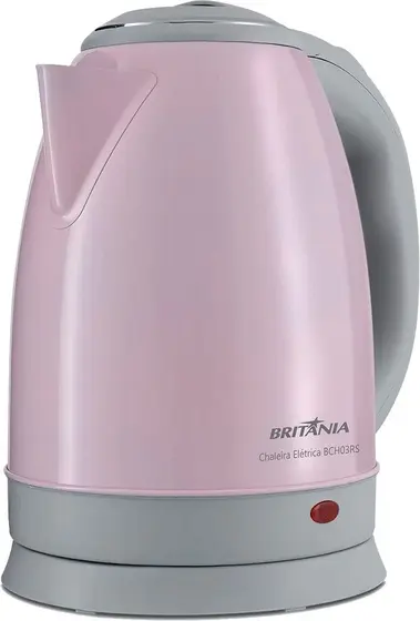 Chaleira Elétrica Britânia 1.8L Rosa 1500W 220V BCH03RS
