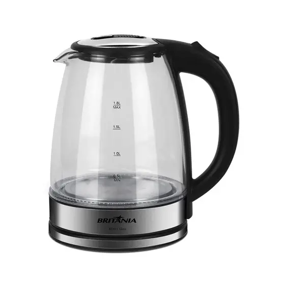 Chaleira Elétrica de Vidro Britânia Glass 1.8L Transparente 127V BCH11