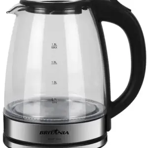 Chaleira Elétrica de Vidro Inox Britânia Glass 1.8L 1500W 220V BCH11
