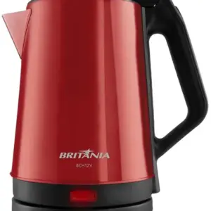 Chaleira Elétrica Inox Britânia 1.9L Vermelha 1500W 220V BCH12V