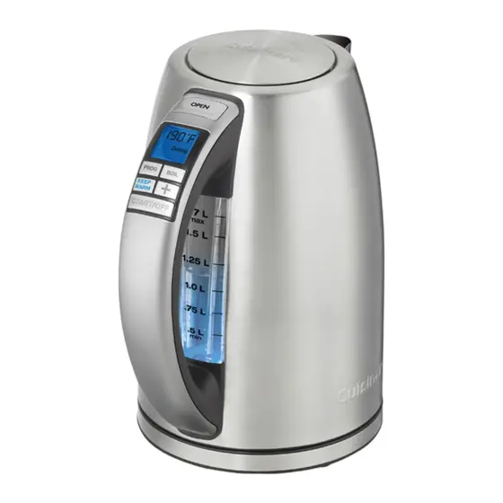 Chaleira Elétrica Inox Cuisinart PerfecTemp 1.7L 1500W