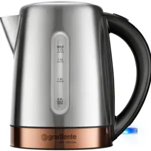 Chaleira Elétrica Gradiente Collection Daily 1.7L Prata/Preta/Cobre Chaleira Elétrica Gradiente Collection Daily 1.7L Prata/Preta/Cobre