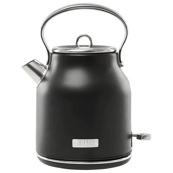 Chaleira Elétrica Inox Retrô HADEN Heritage 1.7L Preto/Cromado