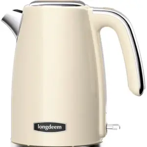 Chaleira Elétrica Retrô Longdeem 1.7L Creme 1500W