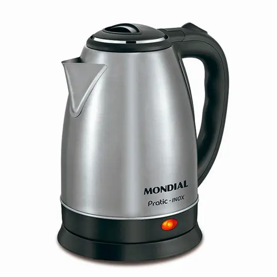 Chaleira Elétrica Inox Mondial 2L Preto 220V 79520-02