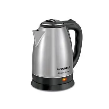 Chaleira Elétrica Inox Mondial Pratic 2L Preto 220V CE-06 (9520-02)