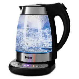 Chaleira Elétrica Digital de Vidro Philco Digital Glass 1.7L 110V PCHD