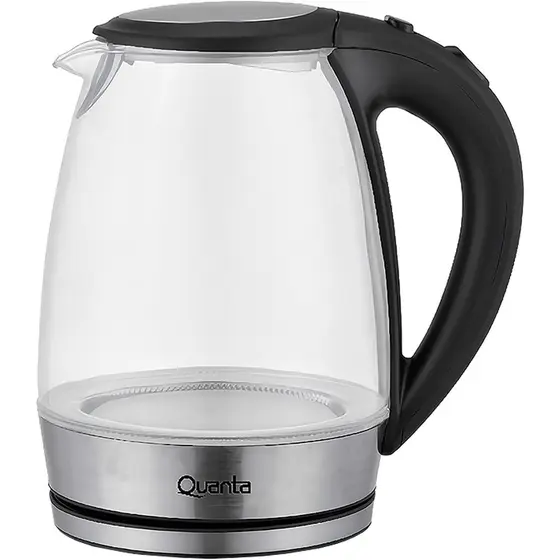 Chaleira Elétrica de Vidro Quanta 1.8L Preto 1000W 110V QTC900