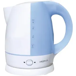 Chaleira Elétrica de Vidro Xion 1.7L Branco/Azul 2200W 220V XI-GL23