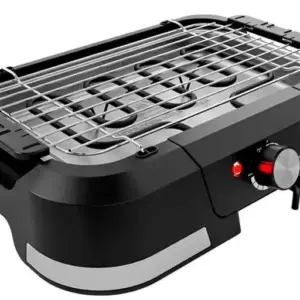 Churrasqueira Elétrica de Mesa Britânia 1500W Grelha Removível Preta 220V