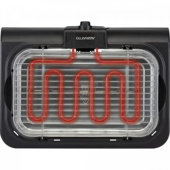 Churrasqueira Elétrica de Mesa Agratto MR.CHEFF Preta 220V CH2-02