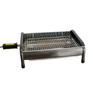 Churrasqueira Elétrica Rizzolar Top Grill 2 Craqueada Alumínio 110V