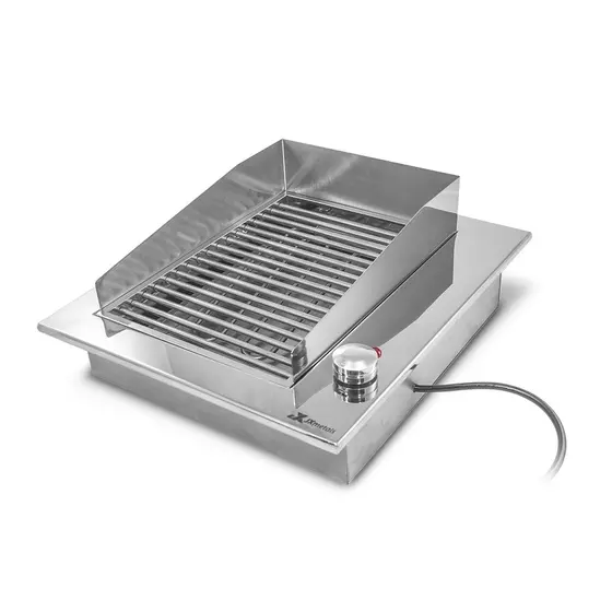 Churrasqueira Elétrica de Embutir JX Metais com Grelha Parrilla 40×47 Aço Inox