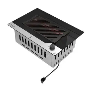 Churrasqueira Elétrica de Embutir Dinoxx com Grelha de Ferro Fundido E-DXX300