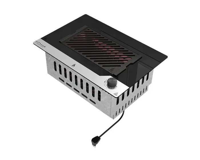 Churrasqueira Elétrica de Embutir Dinoxx com Grelha de Ferro Fundido E-DXX300