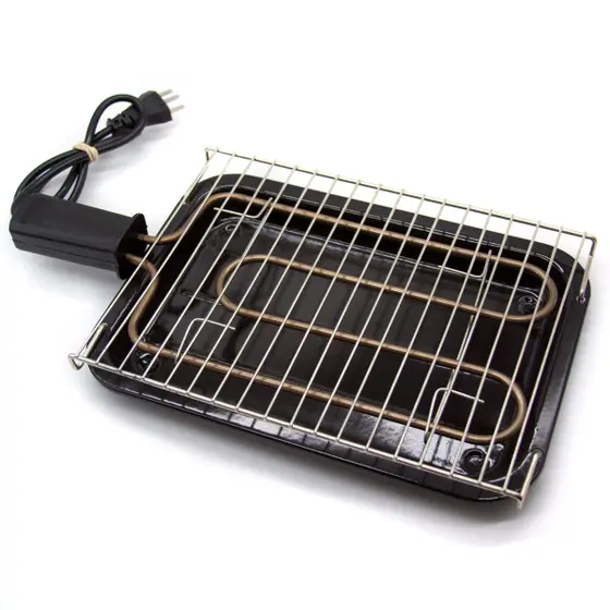 Churrasqueira Elétrica Grill Alfa Suportel Portátil Esmaltada Preta